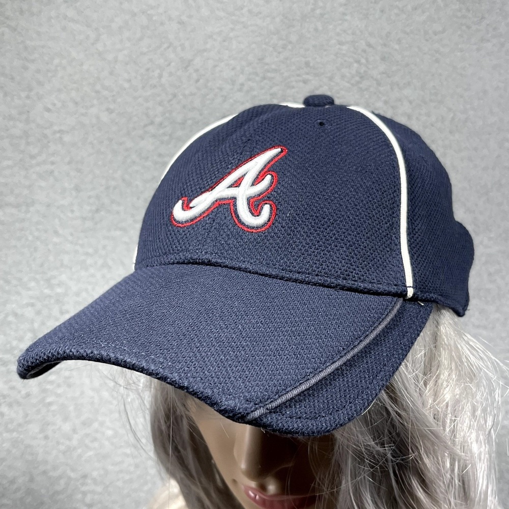 Atlanta Braves Hat Cap Fitted Youth Boys Blue MLB Baseball New Era Kids Official